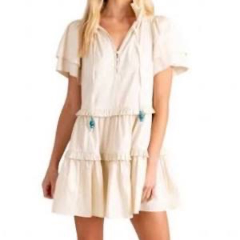 NWT Alden Adair Hallie Dress in Cream